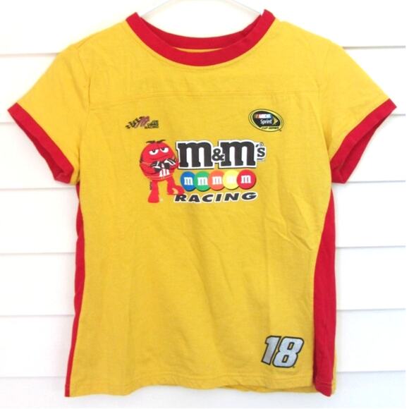 NASCAR Kyle Busch #18 Ringer Tee - Picture 1 of 3